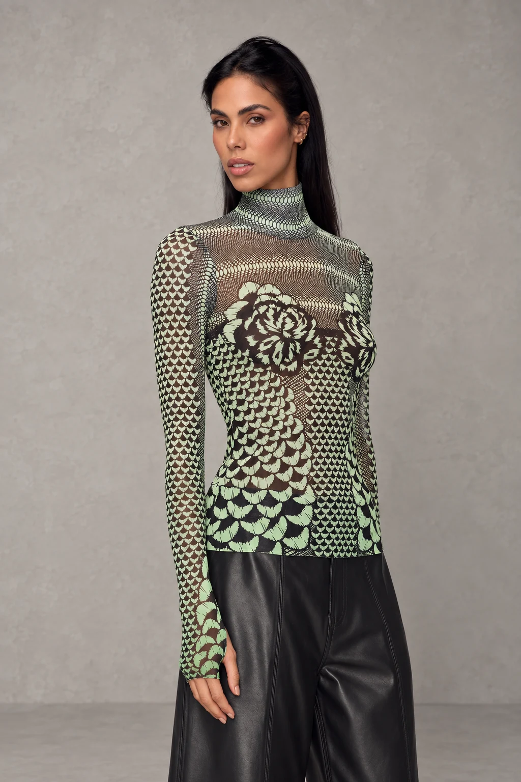 Zadie Top · Ombre Lime Petal · Vista 2