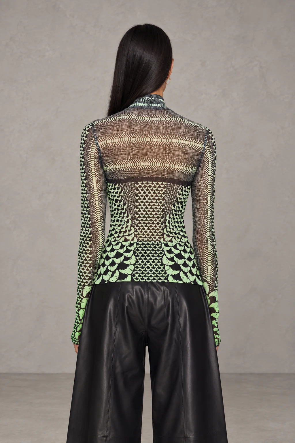Zadie Top · Ombre Lime Petal · Vista 3